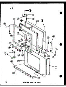 05 - Upper Door Parts (Tm  / Esrfc) parts for Amana Refrigerator TM14FC / P7565802W C from AppliancePartsPros.com