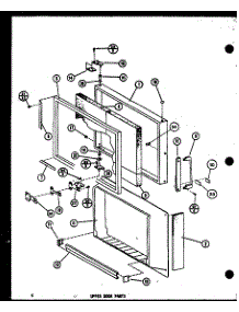 06 - Upper Door Parts parts for Amana Refrigerator TM14G-1-G / P7565815W G from AppliancePartsPros.com