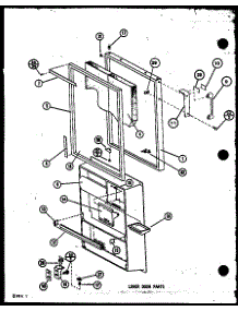 05 - Lower Door Parts parts for Amana Refrigerator TM14N1L / P7705211W L from AppliancePartsPros.com