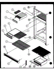 03 - Page 3 parts for Amana Refrigerator TM14QB1L / P1111102W L from AppliancePartsPros.com