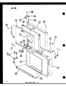 06 - Upper Door Parts Tm parts for Amana Refrigerator TM16D-C / P7464506W C from AppliancePartsPros.com