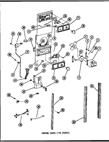 02 - Control Parts parts for Amana Refrigerator TM16F / P7565804W from AppliancePartsPros.com