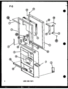 05 - Lower Door Parts parts for Amana Refrigerator TM16F-1-L / P7565812W L from AppliancePartsPros.com