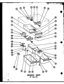 02 - Interior Parts 17 Cu. Ft. parts for Amana Refrigerator TM17G from AppliancePartsPros.com