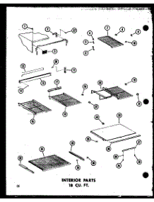 05 - Interior Parts 18 Cu. Ft. parts for Amana Refrigerator TM18B-A / P7350005W A from AppliancePartsPros.com