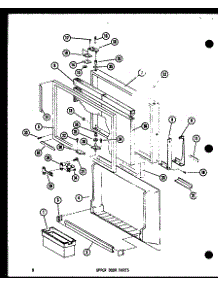 07 - Upper Door Parts parts for Amana Refrigerator TM18D / P7350030W from AppliancePartsPros.com