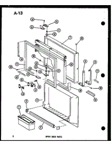 07 - Upper Door Parts parts for Amana Refrigerator TM18F-C / P7528803W C from AppliancePartsPros.com