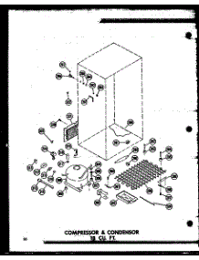 02 - Compressor & Condensor 18 Cu. Ft. parts for Amana Refrigerator TM18J-AG / P6023611W G from AppliancePartsPros.com
