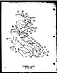 06 - Interior Parts 18 Cu. Ft. parts for Amana Refrigerator TM18J-C / P6023611W C from AppliancePartsPros.com