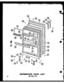 08 - Ref Door Assy 18 Cu. Ft. parts for Amana Refrigerator TM18J-C / P6023611W C from AppliancePartsPros.com