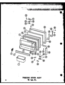 04 - Fz Door Assy 18 Cu. Ft. parts for Amana Refrigerator TM18N-A / P6023629W A from AppliancePartsPros.com