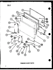 02 - Fz Door Parts parts for Amana Refrigerator TM18SPG / P7651201W from AppliancePartsPros.com