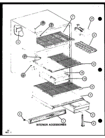 03 - Interior Accessories parts for Amana Refrigerator TM18SPG / P7651214W from AppliancePartsPros.com