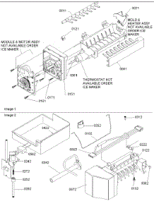 05 - Ice Maker Assy & Parts parts for Amana Refrigerator TM18V2W / P1318006W W from AppliancePartsPros.com