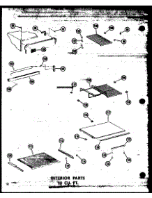 04 - Interior Parts 18 Cu. Ft. parts for Amana Refrigerator TM18W-A / P6030356W A from AppliancePartsPros.com