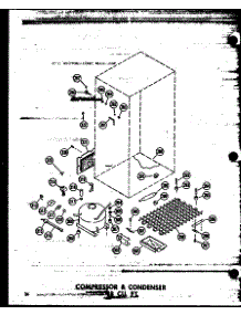 02 - Compressor & Condenser 18 Cu. Ft. parts for Amana Refrigerator TM18W-AG / P6030310W G from AppliancePartsPros.com