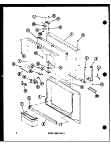 07 - Upper Door Parts parts for Amana Refrigerator TMI18C-G / P7350020W G from AppliancePartsPros.com