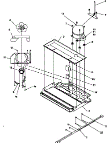 05 - Compressor Compartment parts for Amana Refrigerator TN22AL / P1300701W L from AppliancePartsPros.com