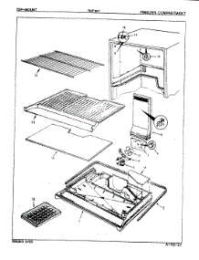 02 - Freezer Compartment parts for Admiral Refrigerator TNT157 / 7D22A from AppliancePartsPros.com