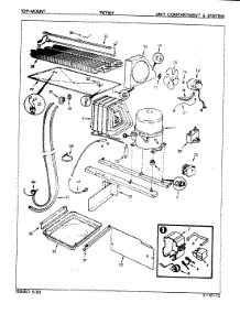 04 - Unit Compartment & System parts for Admiral Refrigerator TNT157 / 7D22A from AppliancePartsPros.com