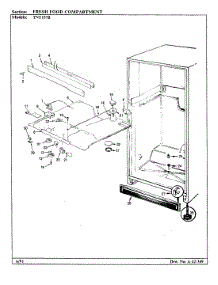 02 - Fresh Food Compartment parts for Admiral Refrigerator TNT157B / AF07B from AppliancePartsPros.com