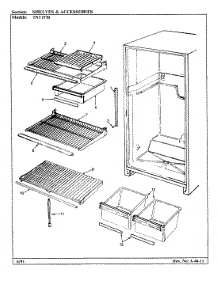 04 - Shelves & Accessories parts for Admiral Refrigerator TNT157B / AF07B from AppliancePartsPros.com