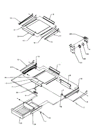 04 - Cabinet Shelving parts for Amana Refrigerator TP21A3E / P1181503W E from AppliancePartsPros.com