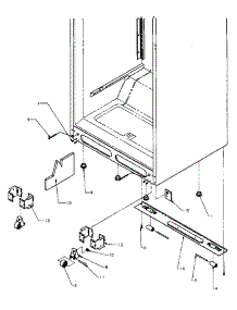 02 - Cabinet Bottom parts for Amana Refrigerator TQ18R3G / P1158414W G from AppliancePartsPros.com