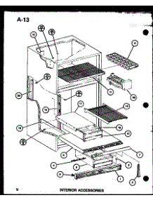 03 - Interior Accessories parts for Amana Refrigerator TR16G / P7553508W from AppliancePartsPros.com