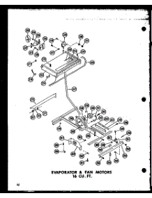 02 - Evap & Fan Motor 16 Cu. Ft. parts for Amana Refrigerator TR16J-AG / P6017802W G from AppliancePartsPros.com