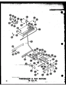 03 - Evap & Fan Motors 16 Cu. Ft. parts for Amana Refrigerator TR16N / P6023628W from AppliancePartsPros.com