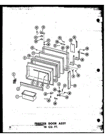 04 - Fz Door Assy 16 Cu. Ft. parts for Amana Refrigerator TR16N / P6023628W from AppliancePartsPros.com