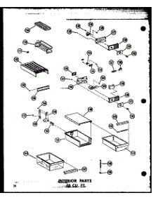 06 - Interior Parts 16 Cu. Ft. parts for Amana Refrigerator TR16N / P6023628W from AppliancePartsPros.com