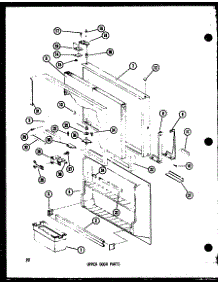 07 - Upper Door Parts parts for Amana Refrigerator TR20B-A / P7350017W A from AppliancePartsPros.com