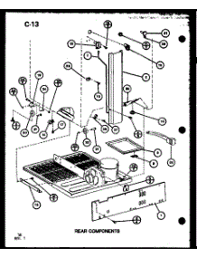 04 - Rear Components parts for Amana Refrigerator TR20G / P7553516W from AppliancePartsPros.com