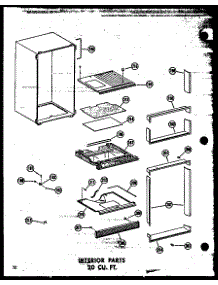 07 - Interior Parts 20 Cu. Ft. parts for Amana Refrigerator TR20N-AG / P6023663W G from AppliancePartsPros.com