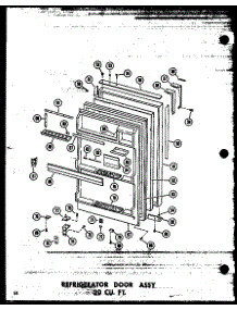 08 - Ref Door Assy 20 Cu. Ft. parts for Amana Refrigerator TR20N-C / P6023654W C from AppliancePartsPros.com