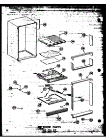 06 - Interior Parts 20 Cu. Ft. parts for Amana Refrigerator TR20W / P6030337W from AppliancePartsPros.com