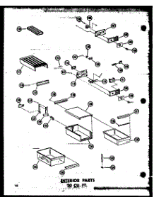 06 - Interior Parts 20 Cu. Ft. parts for Amana Refrigerator TR20W / P6030361W from AppliancePartsPros.com
