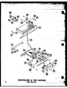 03 - Evap & Fan Motors 20 Cu. Ft. parts for Amana Refrigerator TR20W-AG / P6030361W G from AppliancePartsPros.com