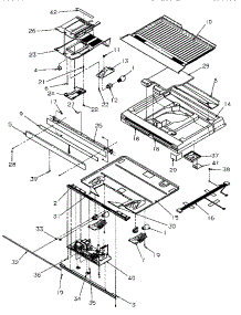 07 - Divider Block parts for Amana Refrigerator TR21S4E / P1196104W E from AppliancePartsPros.com