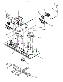 06 - Control Panel parts for Amana Refrigerator TR21S4L / P1196102W L from AppliancePartsPros.com