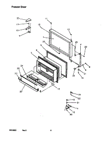 09 - Fz Door parts for Amana Refrigerator TR22S4E / P1196204W E from AppliancePartsPros.com