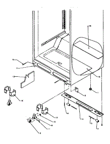 02 - Cabinet Bottom parts for Amana Refrigerator TR22S4E / P1196201W E from AppliancePartsPros.com