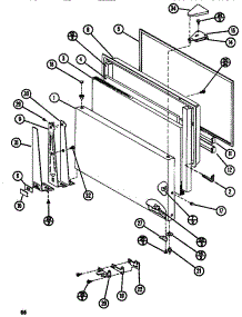 04 - Fz Door parts for Amana Refrigerator TR518I / P1117901W from AppliancePartsPros.com