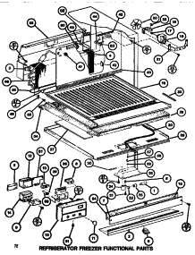 02 - Functional Parts (Ref / Frz) parts for Amana Refrigerator TR520G1 / P7655607W from AppliancePartsPros.com