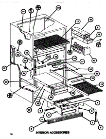 04 - Interior Accessories parts for Amana Refrigerator TR520G1 / P7655607W from AppliancePartsPros.com
