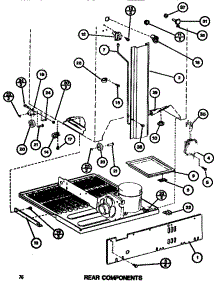 05 - Rear Components parts for Amana Refrigerator TR520G1 / P7655607W from AppliancePartsPros.com