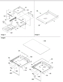 09 - Shelving & Crisper Assy parts for Amana Refrigerator TR521VW / P1322601W W from AppliancePartsPros.com