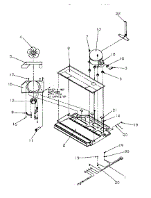 09 - Machine Compartment parts for Amana Refrigerator TR522SL / P1182701W L from AppliancePartsPros.com
